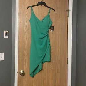 green hoco dress